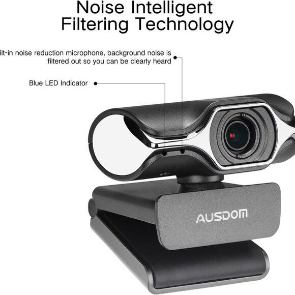 New AUSDOM Webcam 1080P Full HD - Picture 4 of 9